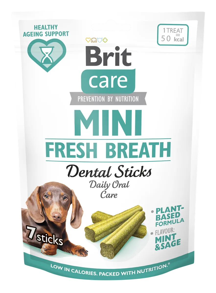 Brit Care Mini Irk Köpekler için Günlük Ağız Bakımı ve Ferah Nefesi Destekleyen Atıştırmalık 120 gr 1